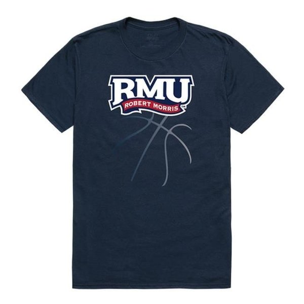 W Republic W Republic 510-369-BGT-05 Robert Morris University Basketball T-Shirt; Navy 2 - 2XL 510-369-BGT-05